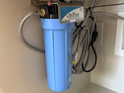 installed water filter system