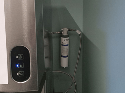 Replaced water filter for Manitowoc ice machine