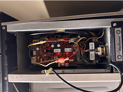 Replace the control board for the ice machine