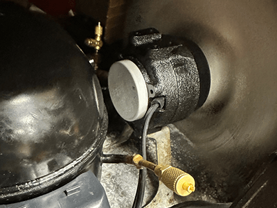 Condenser fan motor grounded